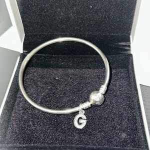 Pandora Sterling Silver with a G charm